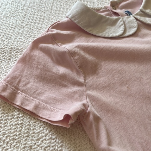 Jacadi Paris light pink white collared top - Picture 9 of 9